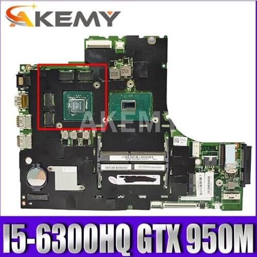 For LENOVO IdeaPad 700-15ISK Laptop Motherboard 5B20K91445 With SR2FP i5-6300HQ CPU GTX 950M 2GB 15221-1M DDR4 MB 100% Tested