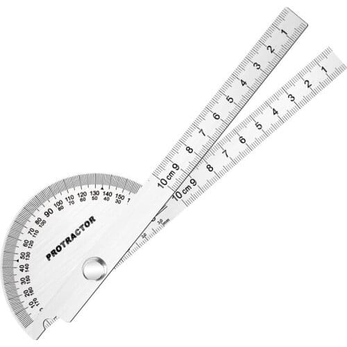 Stainless steel protractor high precision angle square woodworking angle ruler measuring tool multifunctional angle gauge