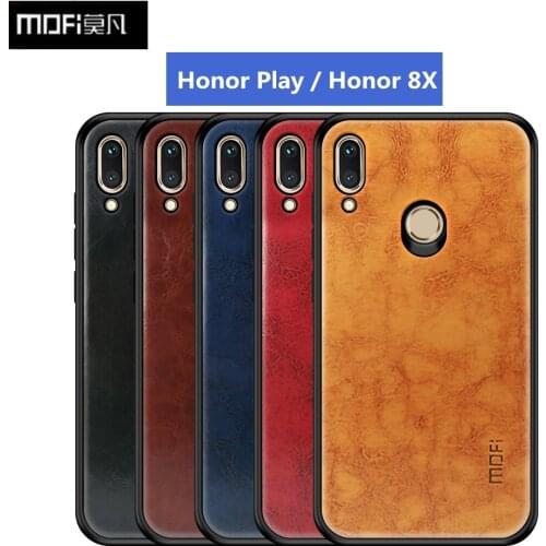 Original Mofi Ultra Slim Cases For Huawei Honor 8X Case Soft TPU Leather Pattern TPU For Huawei Honor Play Cover