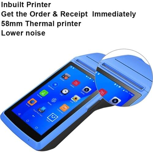 PDA POS Handheld Device Pos Terminal Built In Thermal Bluetooth Printer 58mm Wifi Android Rugged PDA Barcode Camera Scaner 1D 2D