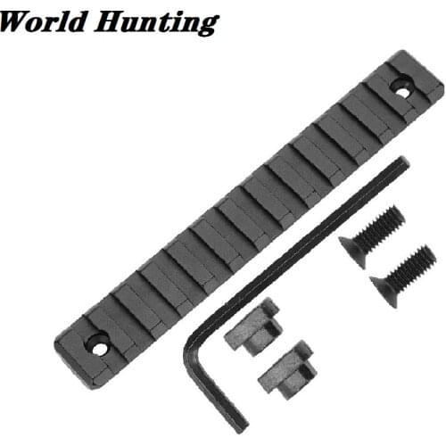 Tactical hunting MLOK Rail Section AR15 M4 M16 M-lok Handguard 20mm Picatinny Rail Adapter 13 Slot Tactical Base Section