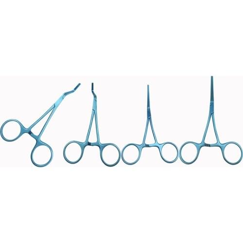 Titanium Micro Kitzmiller Clamp Left/Right Angled Jaw Neurosurgery Veterinary Orthopedic Instruments