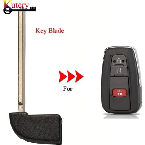 Kutery 10pcs/Lot Smart Car Key Blade For Toyota Camry RAV4 Corolla C-HR Replacement Uncut Car Key Blade Blank
