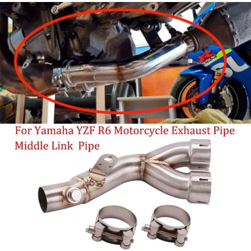 Exhaust Motorcycle Link Original Muffler Pipe Silencer System For Yamaha YZF R6 2006 2007 2008 2009 2010 2011 2012 2013-2019