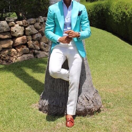 High Quality One Button Groomsmen Peak Lapel Groom Tuxedos Men Suits Wedding/Prom Best Man Blazer ( Jacket+Pants+Tie) T08