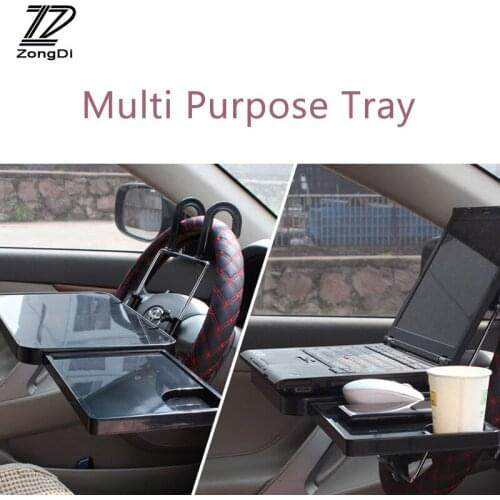 ZD 1Pc Computer Holder Multi-functional Stand Tray For Fiat 500 punto Opel astra h j g insignia Ssangyong kyron accessories