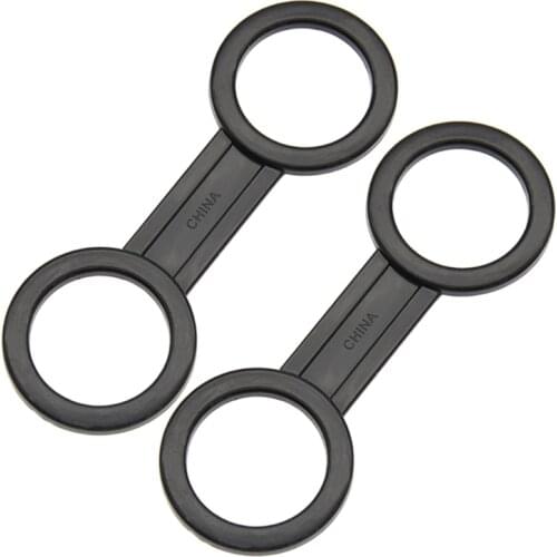 094C 2 Packs Plastic Scuba Diving Mask Snorkel Keeper Silicone Snorkel Clip Retainer Quick Release 8 Shape Fixing Buckle