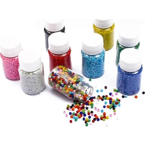 3000pcs/Bottled 2mm Multicolors Charm Czech Glass Seed Beads Handicraft Spacer Beads For Jewelry Making DIY Bracelet Necklace