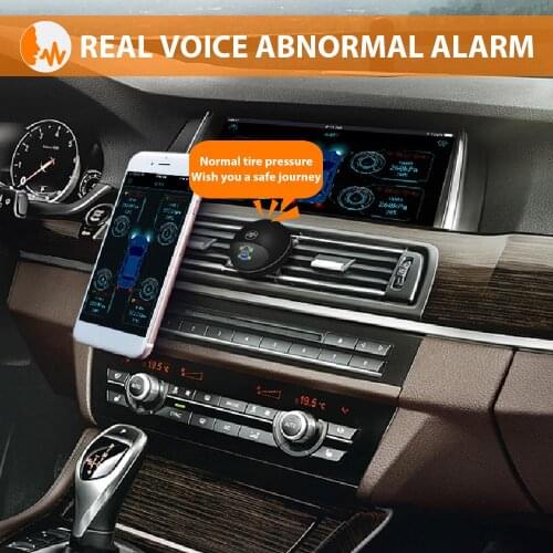 Vehemo 4PCS Sensor Tire Pressure Alarm Tire Pressure Monitoring System Mobile APP Car for TPMS Tire Pressure Monitoring New