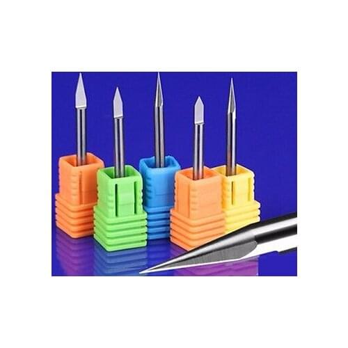 40 Degree 3.175*0.1mm Flat bottom knife CNC Machine Milling Cutter Bits Special metal cutter Engraving Machine Tool
