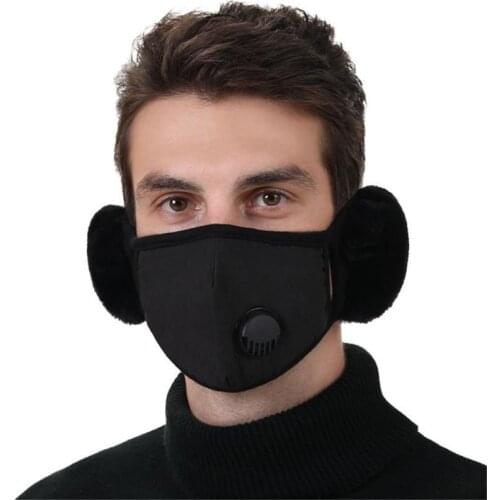 5PC 2 in 1 Women Men Earmuffs Face Shield Windproof Winter Soft Thick Warm Ear Cover Nose Breathable Warming Gadgets Wholesale