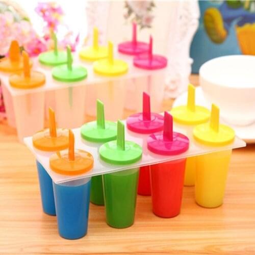 8-In-1 Summer Popsicle Mold Candy Bar Accessories Kitchen Tool Ice Cream Mold Kids Party Supplies Popsicle Sticks And Holders