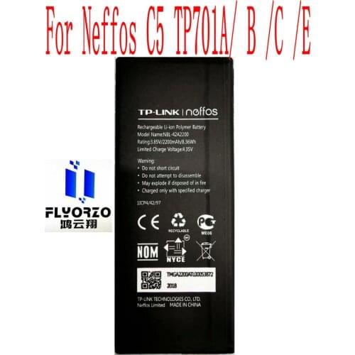Original New High Quality 2200mAh NBL-42A2200 Battery For Neffos C5 TP701A/ B /C /E Mobile Phone
