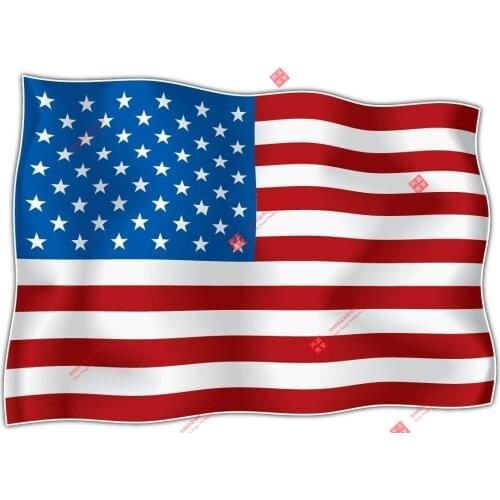 Hot Sell Personality 1x Lifelike Autocollant Sticker Drapeau Etats Unis Americain Motorcycle Decals