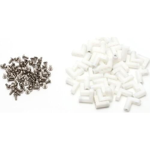 40Pcs/Set L Type PCB Mounting Feet with Screw for Arcade JAMMA MAME Game Board