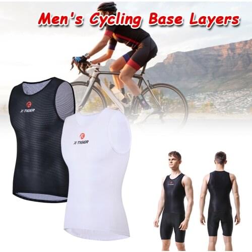 Mens Cycling Base Layers 2021 MTB Sleeveless Bike Vest Breathable Quick Drying Undershirt for Summer Outdoor Cycling