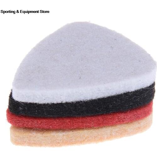5 Pcs/lot Soft Hard Ukulele Wool Felt Picks Mandolin Guitar Plectrums 3*2.5*0.3cm Wholesale