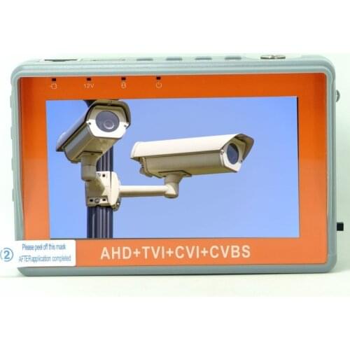 New Version 4.3 Inch Coaxial HD Camera Tester IV7W 5MP AHD TVI CVI CVBS CCTV Camera Tester Monitor with UTP PTZ Audio test