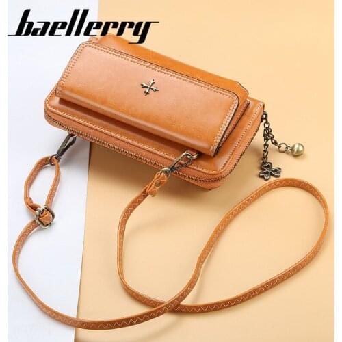 Baellerry NEW Clutch Women Wallet Soft Leather Many Department Card Holder Phone Pocket Female Long Wallets Ladies Purse