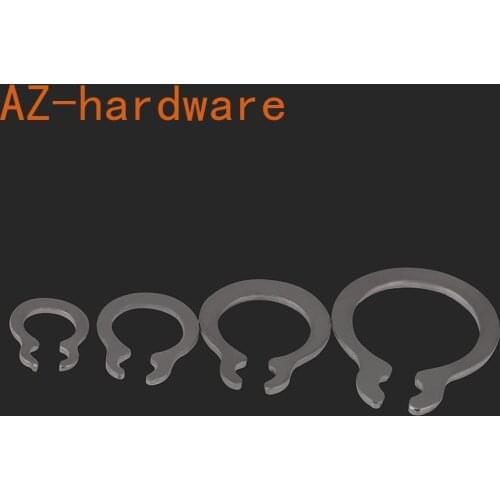 Wholesale of 304 Stainless Steel Shaft Retaining Ring External Snap Ring C-type Elastic Snap Ring for Shaft C3 - C25 100PCS