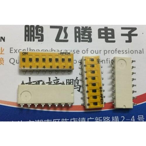 Original new 100% IKN0804000 low dial switch 8 bit patch 2.54mm spacing flat dial