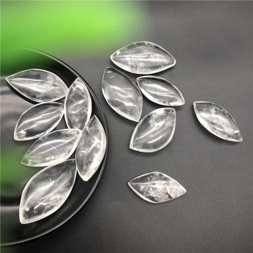 Drop Shipping 1PC Natural White Crystal Tree Leaf Stone Lucky Amulet Healing Gemstone Craft Wand Natural Stones and Crystals