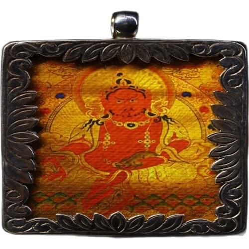 Early collection of Nepalese gilt hand-painted thangka Buddha statues