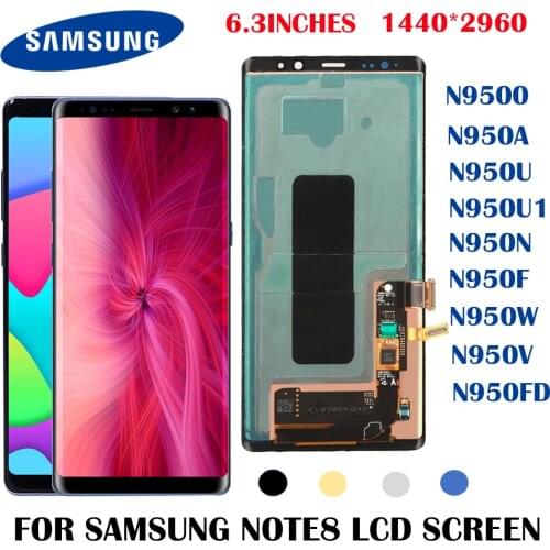 6.3"AMOLED for Samsung Galaxy Note 8 LCD N950 N950F N950N N9500 N950U1 N950W N950FD N950A N950U N950V ICD touch screen