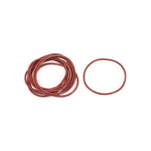 10Pcs Nitrile Rubber Seal O Ring Gasket Washer 60mmx2.5mm Brick Red