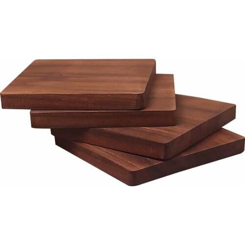 Vintage Durable Wooden Beverage Coasters Anti-slip Cup Mug Mat Table Placemat for Home Delicate Collection LBShipping