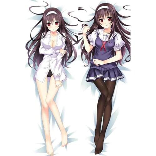 Japanese Anime Pillowcase Utaha Saenai Heroine No Sodateka Throw Otaku Dakimakura Gift Hugging Body Pillow Cover Case 150x50 CM