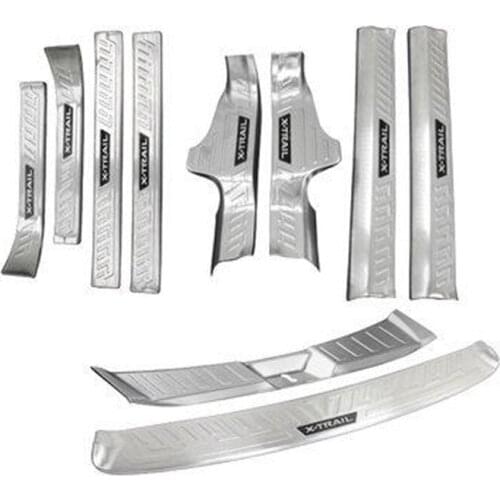 Stainless steel Rear Bumper Car door cover inside and outside door sill plate for Nissan X-Trail X Trail T32 2017 2018 2019