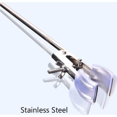 Stainless steel Clamp for flask Attaching Laboratory clamp skid resistance