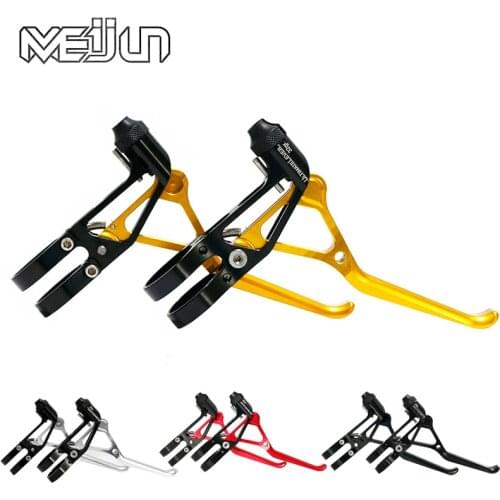 1 pair Lightweight Bike Brake Lever Handle Mountain MTB Bicycle Cycling Brake Levers 2 Finger Lever Handle Bicycle Accessories