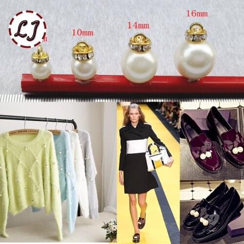 New 10pcs/lot pearl rivets button for cloth pants hat bag shoes Pendant crafts decoration DIY home garment accessories scrapbook