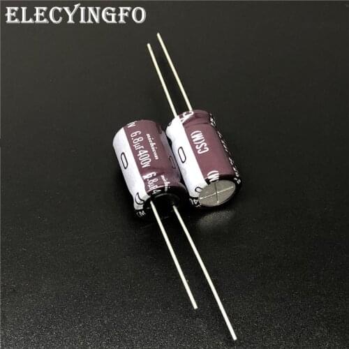 5pcs/50pcs 6.8uF 400V NICHICON CS Series 10x16mm High Ripple Current High Reliability 400V6.8uF Aluminum Electrolytic capacitor