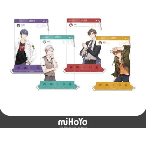 Anime Tears of Themis Vilhelm Marius Raven Acrylic Keychain Cartoon School Bag Itabag Pendant Keyrings Group Photo Card Gifts