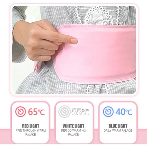 Electric USB Heating Pad Waist Back Brace Belt Warmer Stop Dysmenorrhea Pain Relief Support Warmer Belt Therapy Compress Muscle