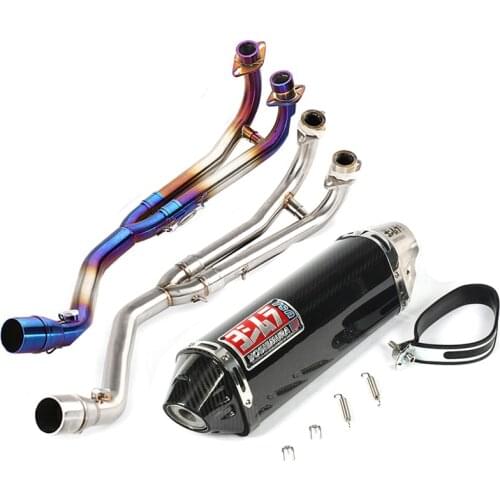 Tmax T-max 530 500 Full Exhaust system Yoshimura Carbon Fiber Exhaust muffler db killer For Yamaha Tmax530 Tmax500 2008 to 2016