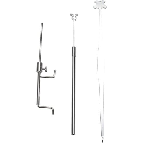 Violin Luthier Tools Sound Post Gauge Measurer Retriever Clip Set Violin Parts & Accessories Silvery
