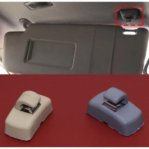 JEAZEA 3B0857561BY20 Sun Visor Hook Clip Bracket Hanger for Volkswagen VW Golf GTI Jetta Mk4 Passat B5 B6 Touran Polo Seat Skoda
