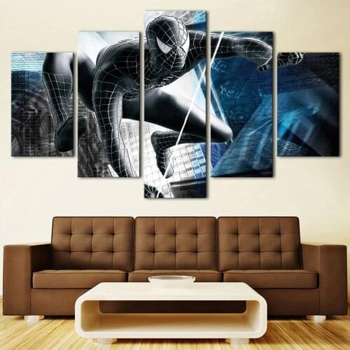 Art Canvas Oil Painting Cuadros Nordic Decoration New 5 Panel Movie Character Wall For Living Room Modular Picture Poster