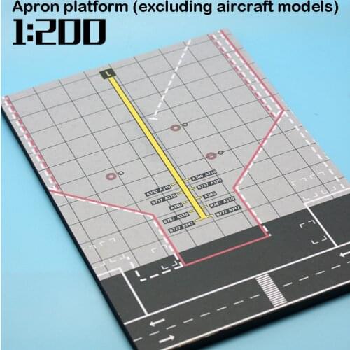 Miniature 1:200 Airport Aircraft apron Platform orms Seat woodiness 30*40cm