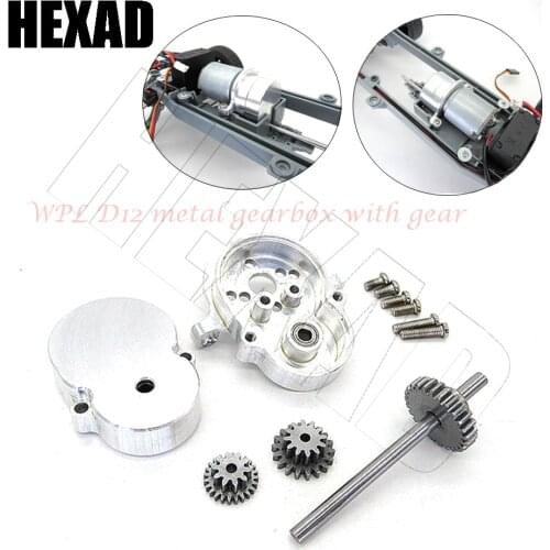 WPL D12 model car upgrade parts modified parts original car special metal gearbox with steel gear