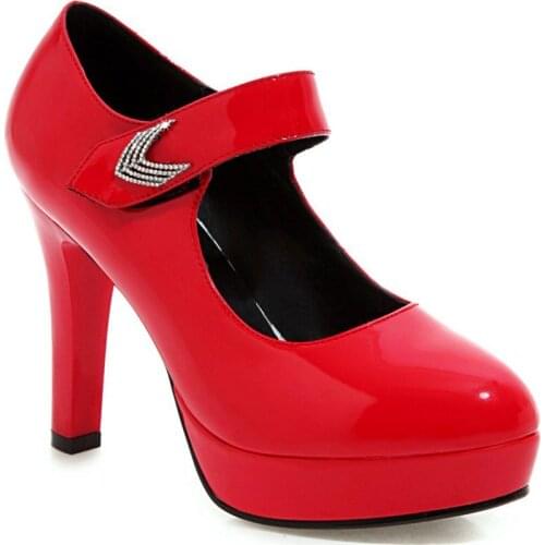 Fashion womens shoes in 2019 age season new ultra high and thick with waterproof 33-43 shallow mouth single shoes wet