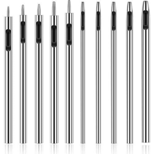 Leather Hole Punch Cutter Set for Crafting Round Hollow Tools for Watch Bands Belts Canvas Paper Rubber Soft Material Working