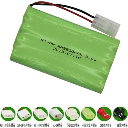 9.6v 2800mah NI-MH Battery For Remote Control toy boat Car Tank Train Gun NIMH AA 9.6v Rechargeable Battery Pack for rc toys