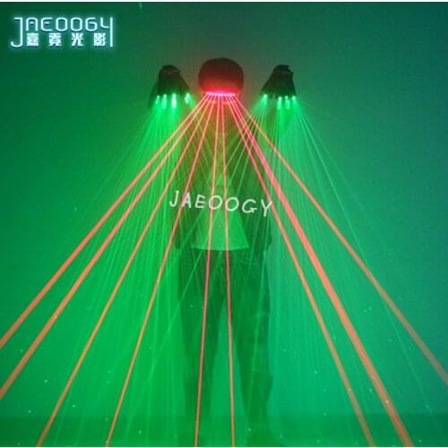2020 new high quality free shipping custom green laser glove bar nightclub red laser glasses LED fluorescent dance