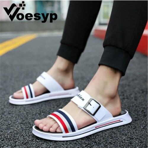 Beach Slippers Men Shoes Unisex Hollow Couple Fashion Sandals Non-slip Mens Flip Flops Man Slides Casual Shoes