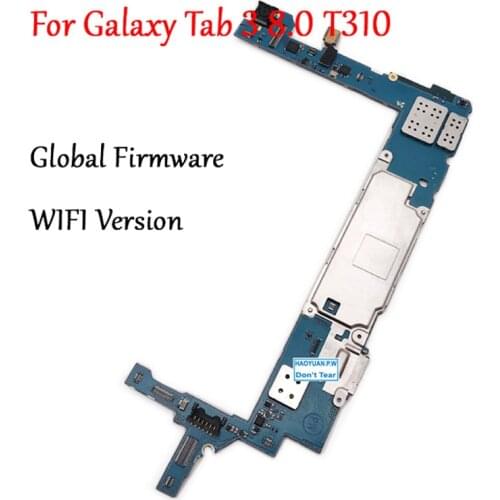Tested Full Work Unlock Motherboard For Samsung Galaxy Tab 3 8.0 T310 SM-T310 Logic Circuit Electronic Panel From Original Phone